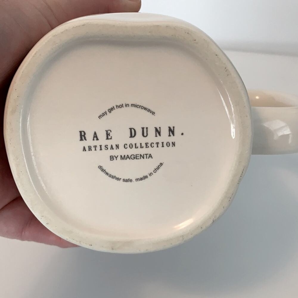 Rae Dunn HUGS KISSES Coffee Mug Cup Artisan Collection - Picture 3 of 4